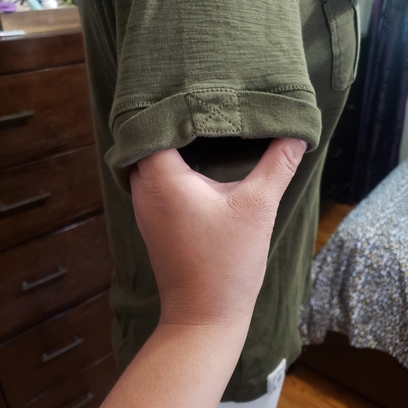 Chaps Denim Pocket Top - Picture 5 of 13